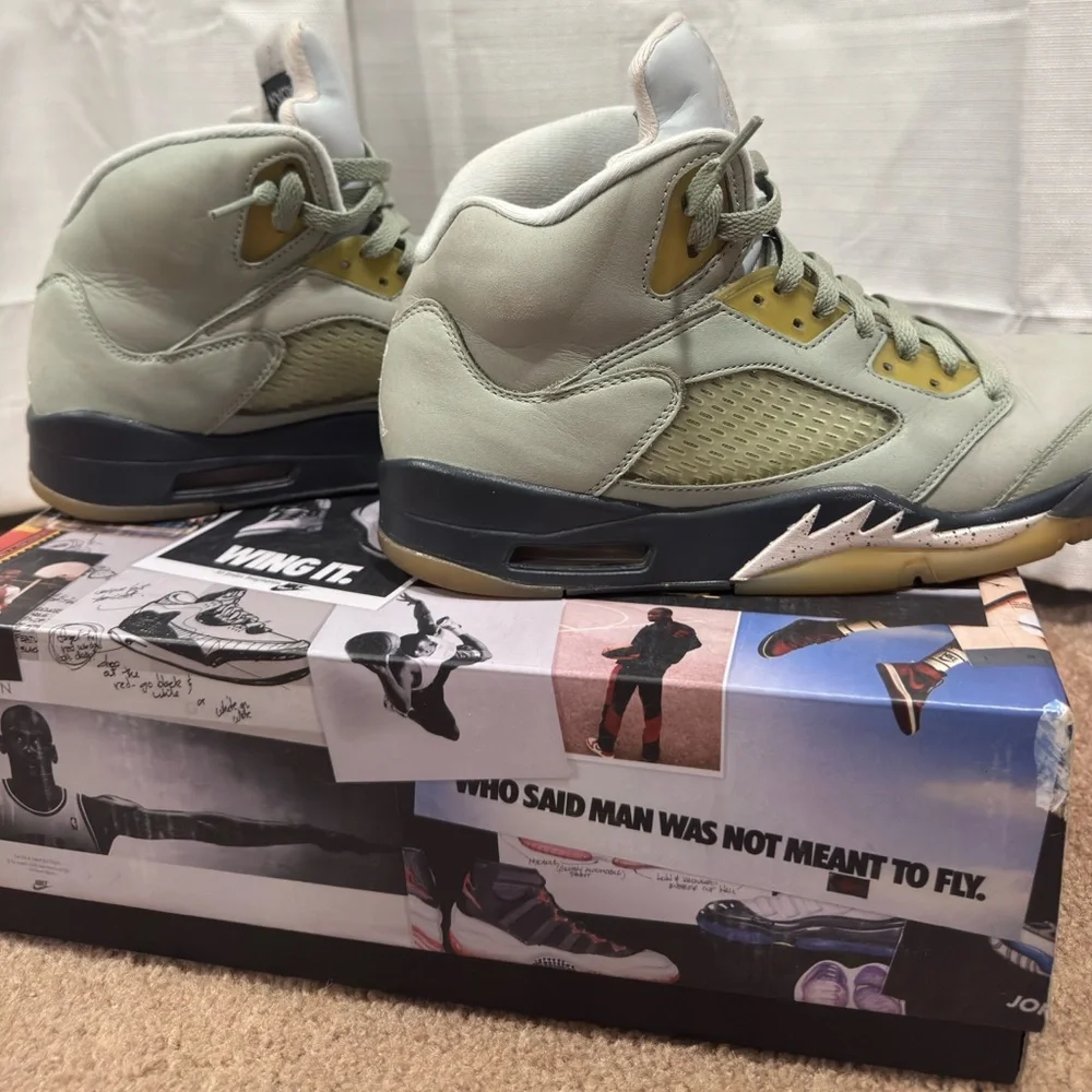 Nike Air Jordan 5 Retro Jade Horizon Desert Sand DC7501-300 Mens Size 9